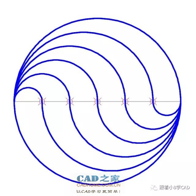 小8基础教程系列cad练习题1 第55张