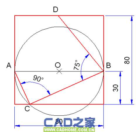 CAD初学练习题及画法(二十)