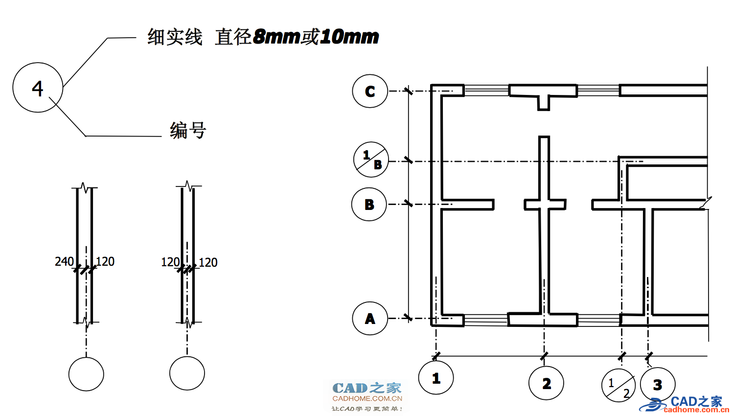 autoCAD工程建筑施工图符号图文详解