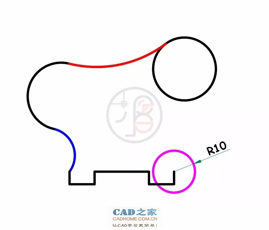 [CAD练习]圆的相切关系及间接辅助画法 第21张