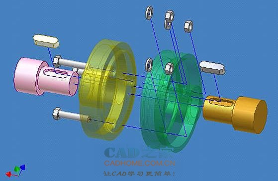 [机械制图]联轴器的基本画法图文教程 第3张