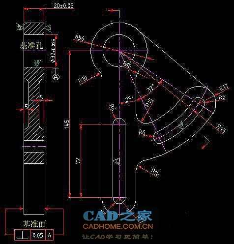 CAD制图适合初学者研究学习练习基础图文教程