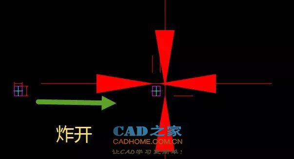 CAD图块炸开后里面的标注箭头变得特别大解决办法 第1张