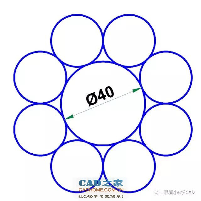 小8基础教程系列cad练习题10 第1张