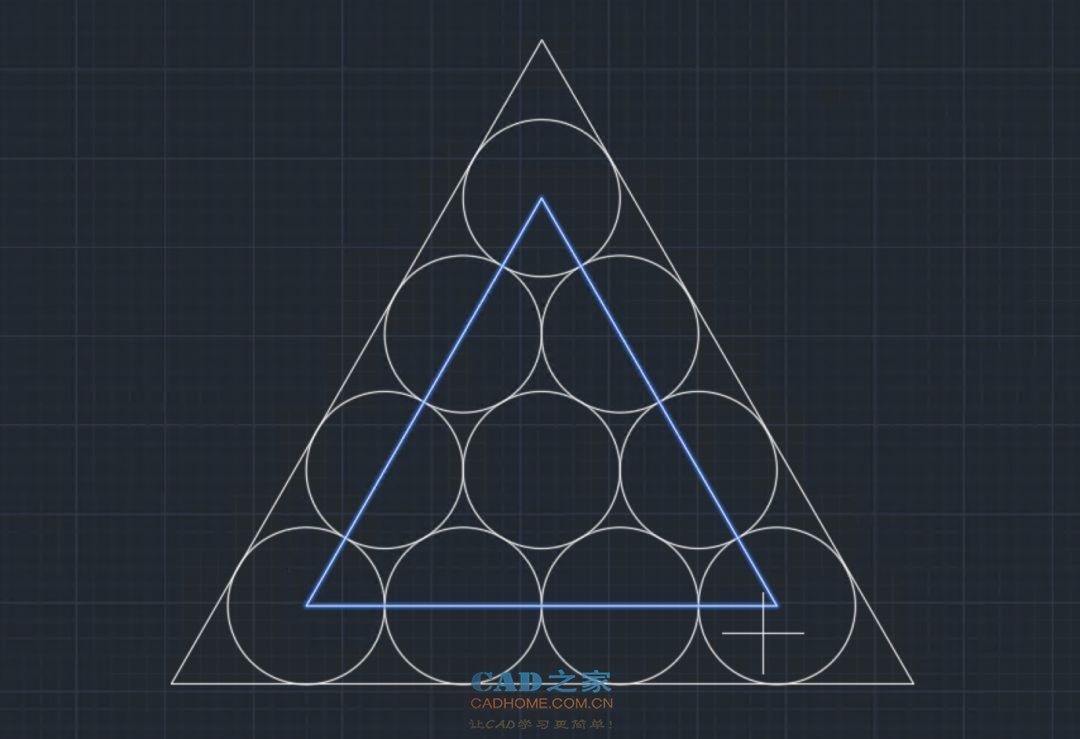 autocad利用先形状后大小的技巧解决尺规作图的难题 第11张