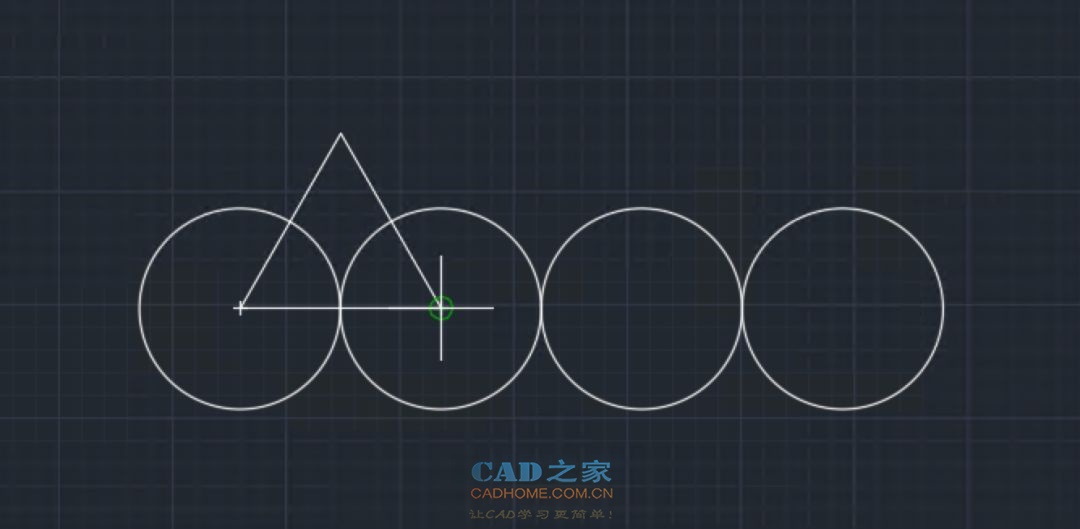 autocad利用先形状后大小的技巧解决尺规作图的难题 第5张