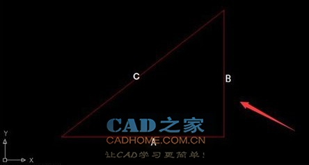 CAD中量取斜线长度的方法