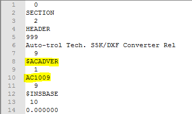 在AutoCAD中打开DXF时，显示“语法错误或文件提前结束于行xx” 第3张
