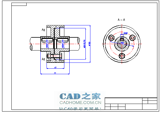 [机械制图]联轴器的基本画法图文教程 第19张