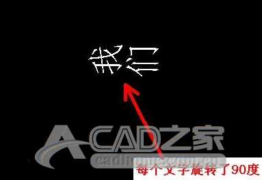 AutoCAD写入的汉字都发生了旋转，怎么办？