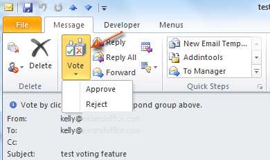 如何在Outlook中添加和使用投票按钮？ 第6张