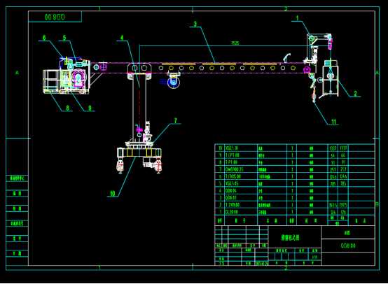 机械CAD软件设计方案,擦窗机总图设计CAD图纸参考 第1张