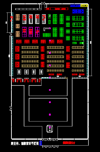 CAD建筑图纸查看,商场平面的CAD建筑图纸查看 第3张