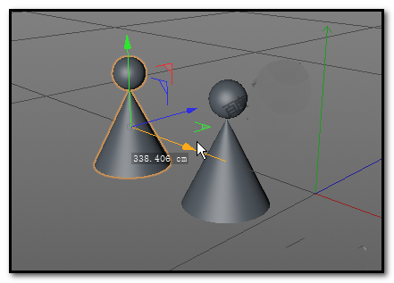 C4D将多个物体进行拼合的操作方法 第13张