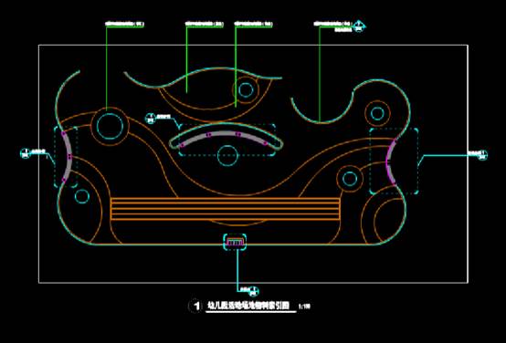 幼儿园的园林景观CAD图纸 第1张