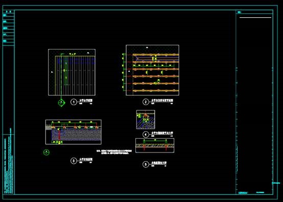 CAD家装施工图纸,防腐木地板标准做法CAD图纸 第1张
