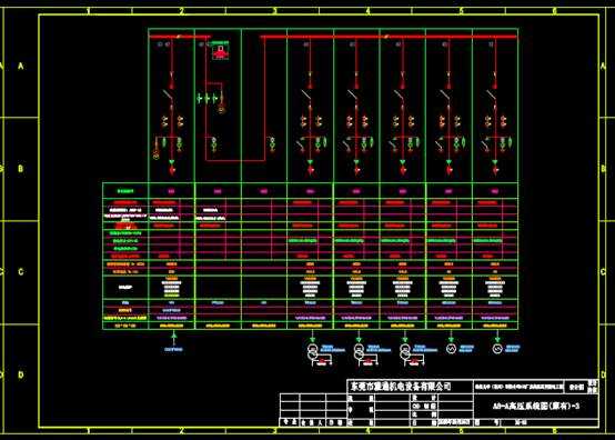 机械CAD图纸,机械CAD图纸中电子电工图之配电系统图 第3张