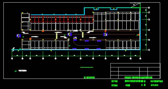 CAD电力控制布置图之地下车库标识与监控布局 第5张