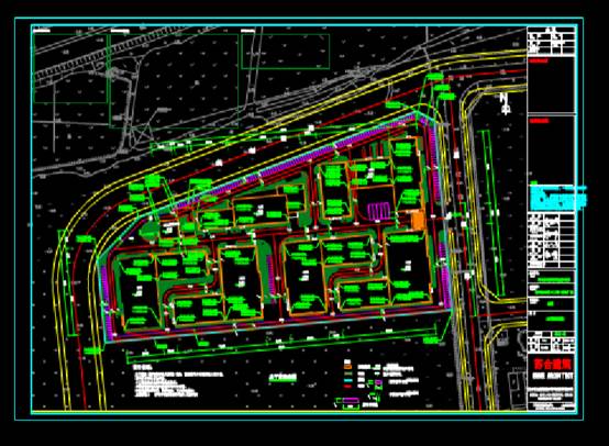 CAD建筑图纸快速查看,CAD建筑图纸快速查看之货车车位总图 第1张