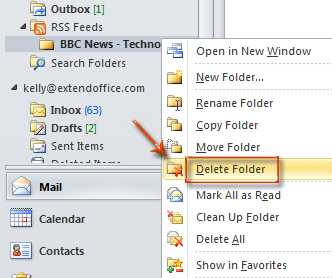 如何在Outlook中添加和删除RSS源？ 第7张