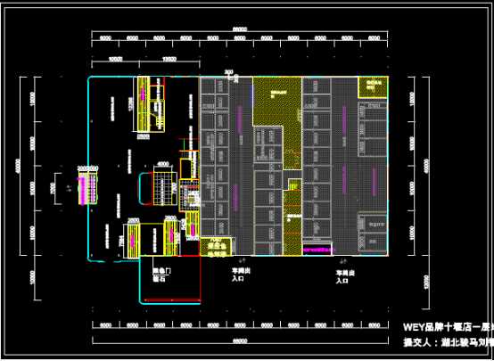 CAD下载图纸,某商场各楼层布局设计方案的CAD图纸 第1张
