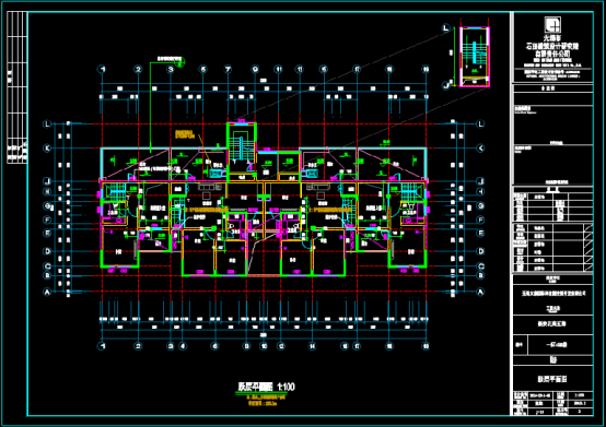 CAD建筑图纸下载,楼房施工设计CAD图纸 第3张