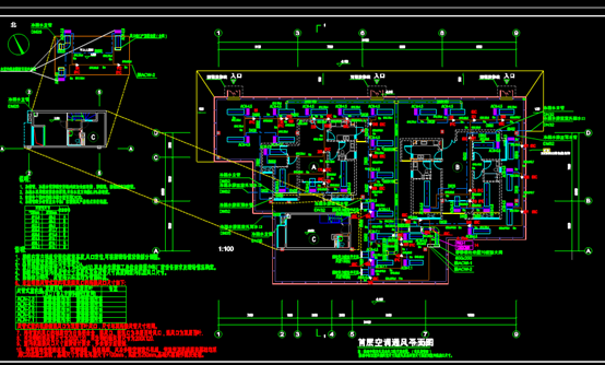 样板房空调CAD暖通图纸 第3张
