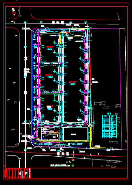 综合楼室外管网的给排水CAD图纸 第3张