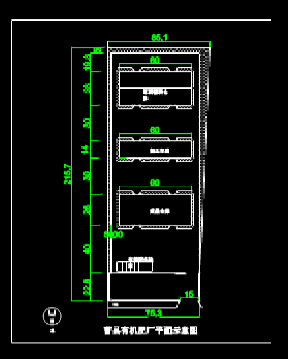 无害化平面图的CAD建筑详图 第1张