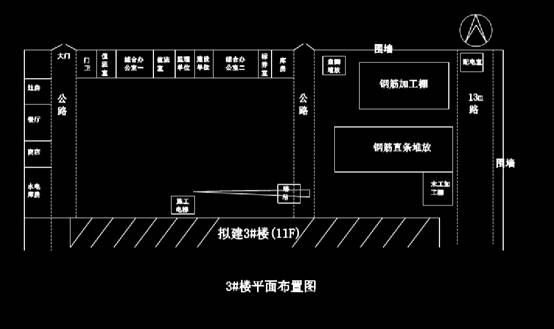 基槽平面CAD建筑设计图纸 第1张