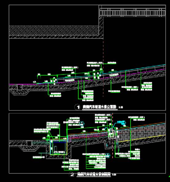 园林景观CAD图纸之坡道水景平面图 第4张