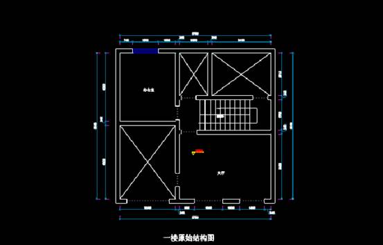 建筑CAD施工图,三层别墅建筑CAD家装施工图 第1张