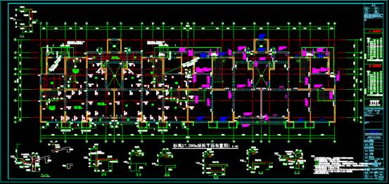 某高层建筑CAD图纸中结构设计图 第3张