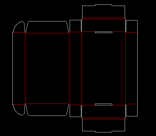 机械CAD图纸下载,机械CAD图纸之包装盒展开图