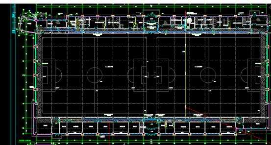 CAD电力控制布置图,体育馆电气设计CAD电力控制布置图 第4张