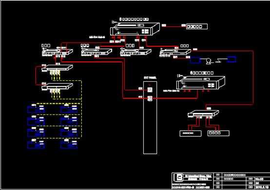 建筑CAD图纸,重庆万州8讯道高清转播车CAD电气图 第3张