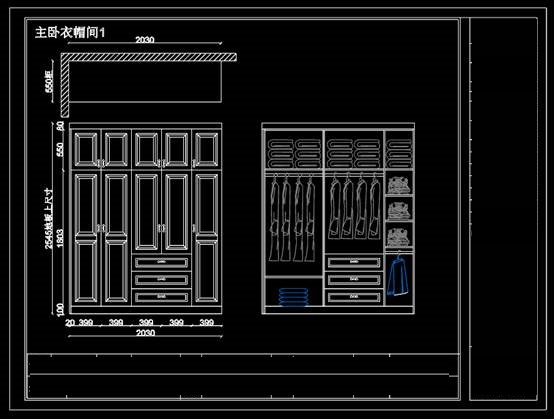 CAD室内装修户型图,家庭柜子设计装修CAD图纸