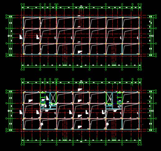 建筑CAD图纸,建筑CAD图纸中结构设计图之框架梁设计