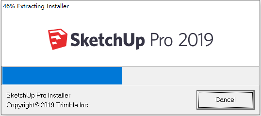 草图大师Sketchup Pro 2019 v19.3.253 64位英文版安装教程