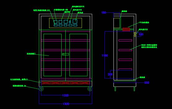 机械CAD图纸,机械CAD图纸之测试柜
