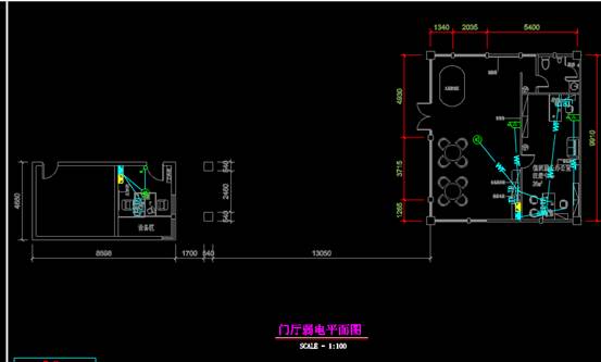 CAD建筑电气图,幼儿园弱电文设计教建筑电气图