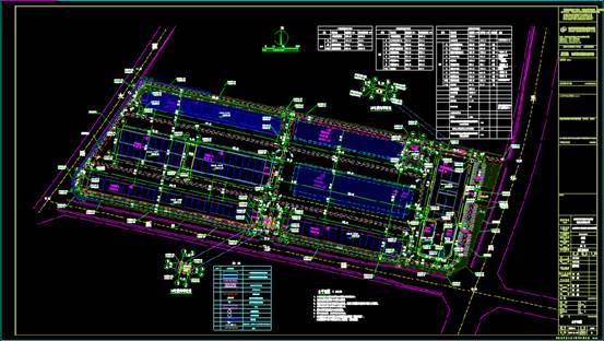 CAD工业建筑设计图,某化肥厂的CAD工业建筑设计图 第1张