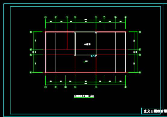 CAD建筑图纸快速查看,CAD建筑图纸快速查看之综合楼平面图 第1张