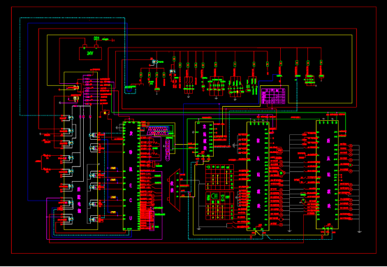机械CAD图纸怎么看,客车总线电路集成原理CAD图纸