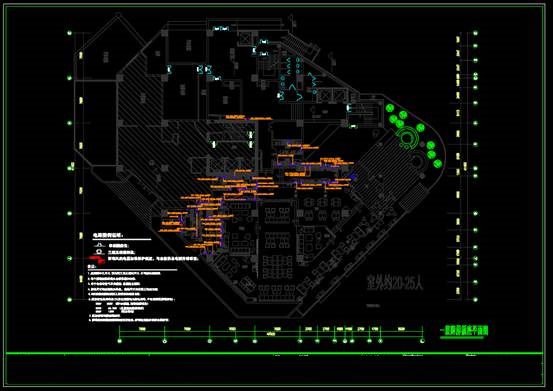 CAD电气施工图,餐饮建筑CAD电气施工图 第1张