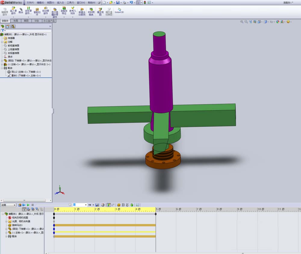 solidworks怎么制作一个旋转动画? sw做旋转动画的教程 第8张