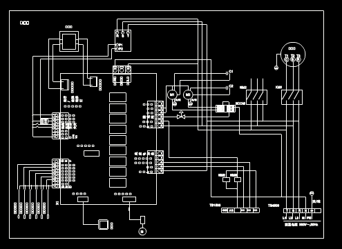 机械CAD图纸,机械CAD图纸之热力膨胀阀三相机组电气图 第1张