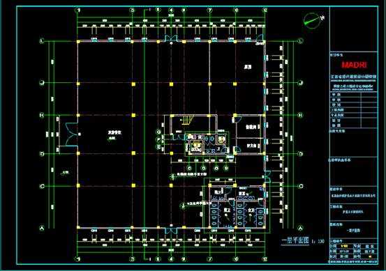CAD建筑工程图,某码头项目的CAD建筑工程图