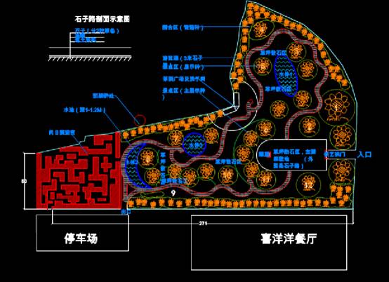 CAD建筑图纸下载,向日葵展布局的建筑CAD图纸 第4张