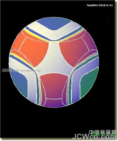 学习制作南非世界杯足球模型素材图 AutoCAD三维实例教程 第46张